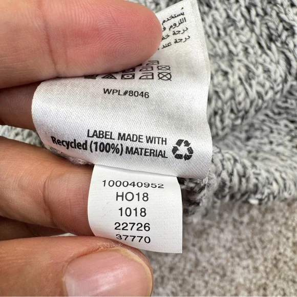 NWT Style & Co. Gray and Cream Knit Cardigan Sweater - Picture 12 of 12